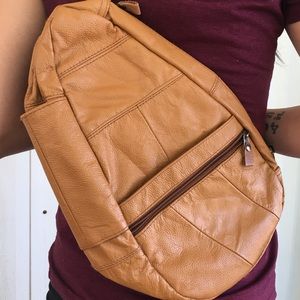 Camel Crossback Backpack